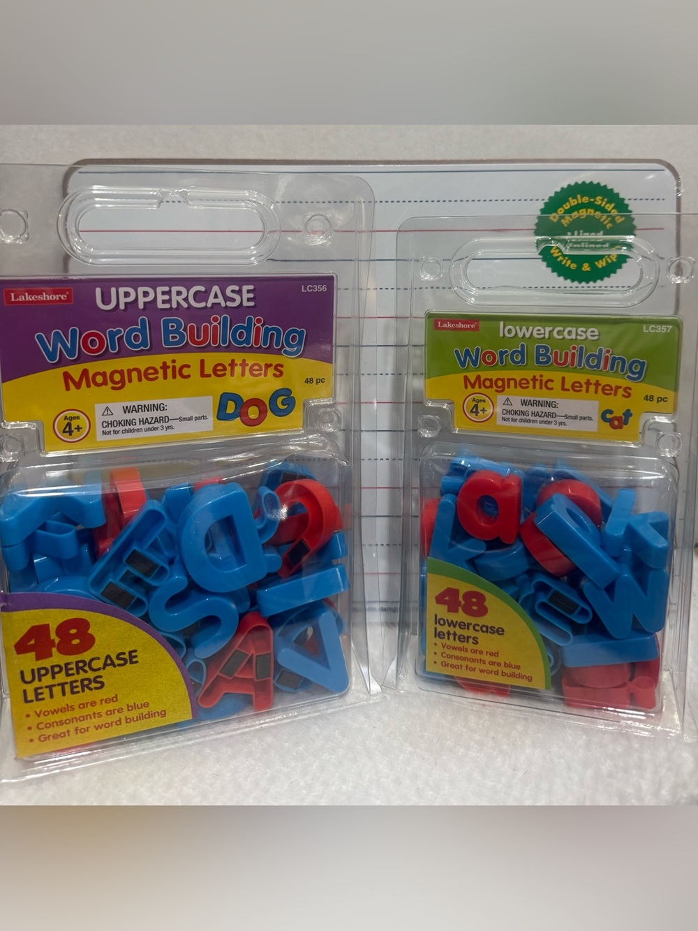 Lakeshore Magnetic Lowercase & UPPERCASE Word Building Letters set